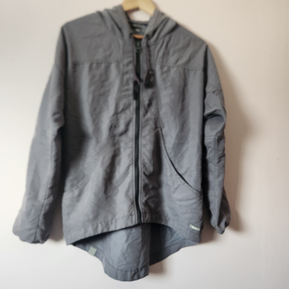 Bench Circle of Light Charcoal Gray Zip Up Hoodie Jacket Oversize Modal Wmns XS - Picture 3 of 10